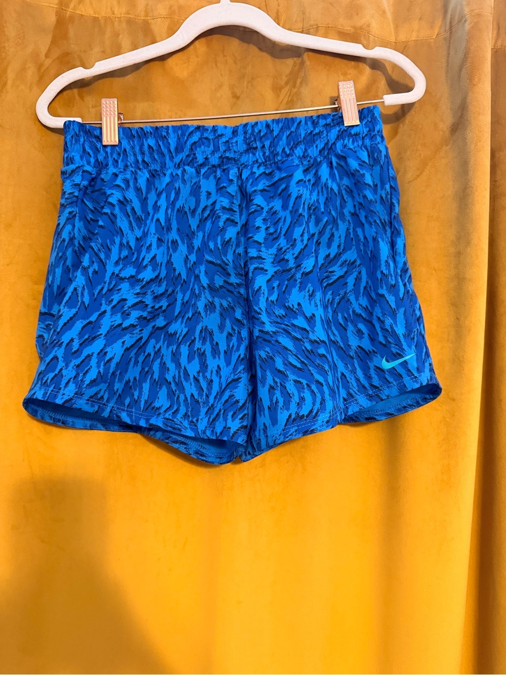 NWT Nike Youth Blue Printed Running Shorts